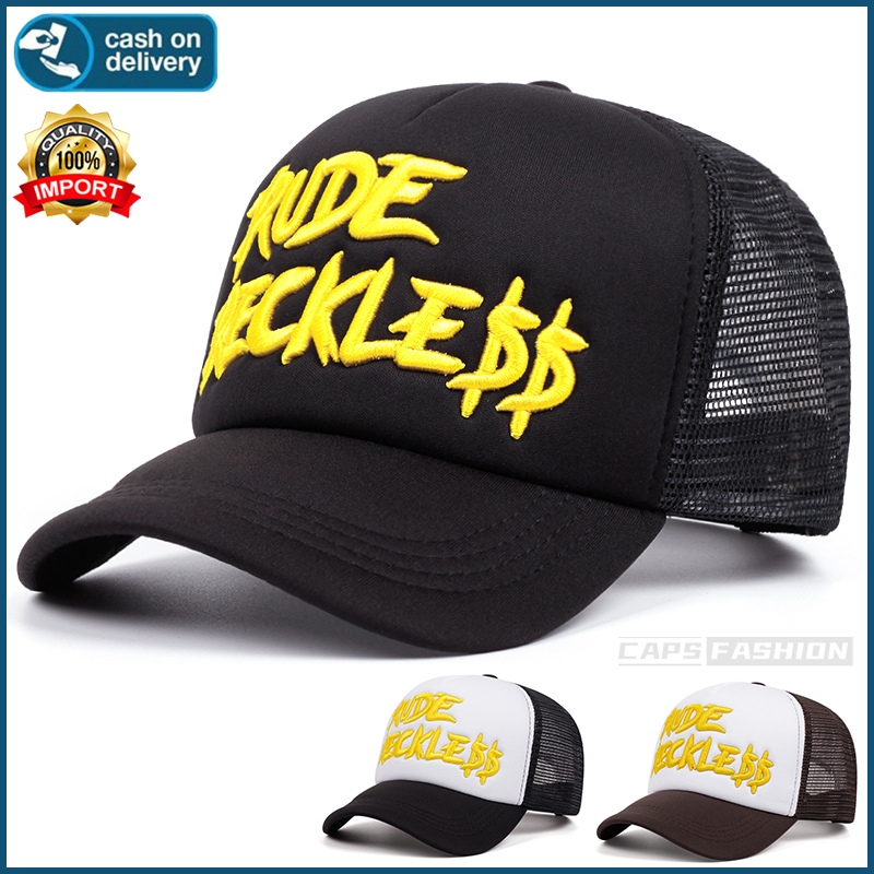 หมวกเบสบอล การออกแบบตาข่ายระบายอากาศ ปักลายตัวอักษร trucker cap หมวกแฟชั่น กีฬา เอาท์ดอร์ กอล์ฟ สําหรับผู้หญิง และผู้ชาย