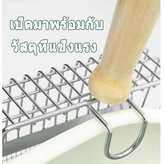 🐾 พลั่วตักทรายแมว ทราย แมว พลั่วขุดดิน พลั่วตักอึสัตว์เลี้ยง 2in1 ตะแกรงตักทรายแมวสแตนเลส ที่ตักทรายแมว ร่อนฝุ่น