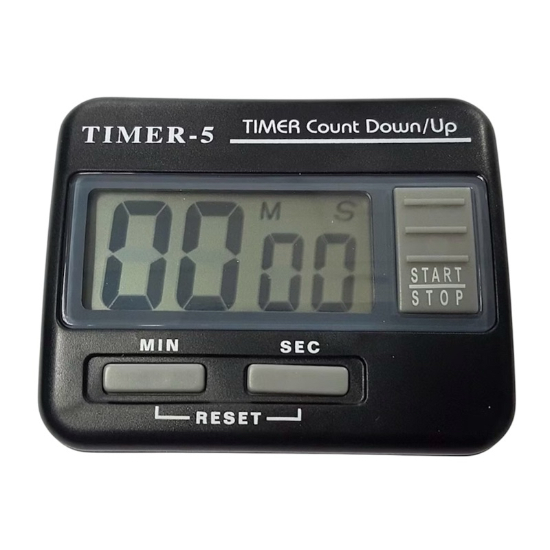 นาฬิกาจับเวลา Time5 จับเวลาเดินหน้าถอยหลัง สีดำ/สีเทา