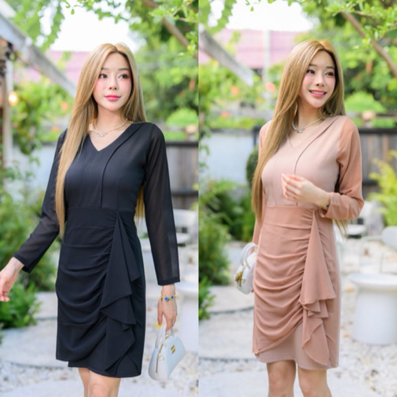 ชุดเดรส ชุดทำงาน ราคาถูก Nuchy