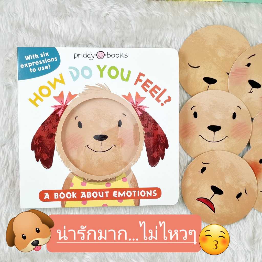 [หนังสือ เด็ก]  แท้100% How do you feel?  By Priddy Book อารมณ์ ความรู้สึก Feeling Cards Board book