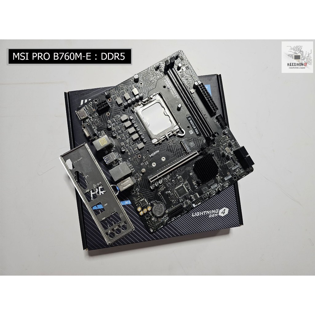 MAINBOARD (เมนบอร์ด) Socket 1700 :: MSI PRO B760M-E (DDR5) (มือสอง)
