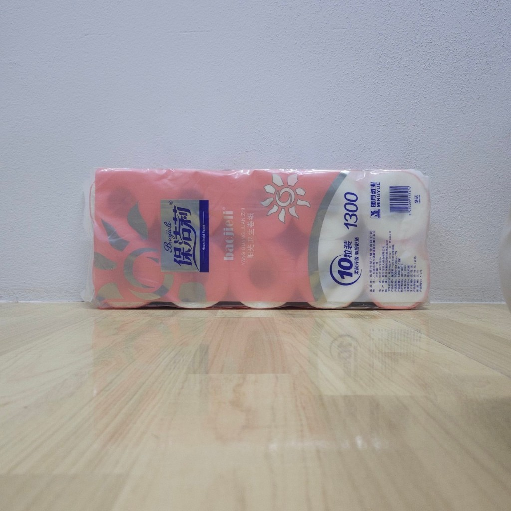 กระดาษทิชชู่ม้วน 1 หิ้ว 10 ม้วน กระดาษชำระ ทิชชู่ม้วนแบบพกพา หนา 4ชั้น ห่อชมพู BIG-PK - รูปที่ 6