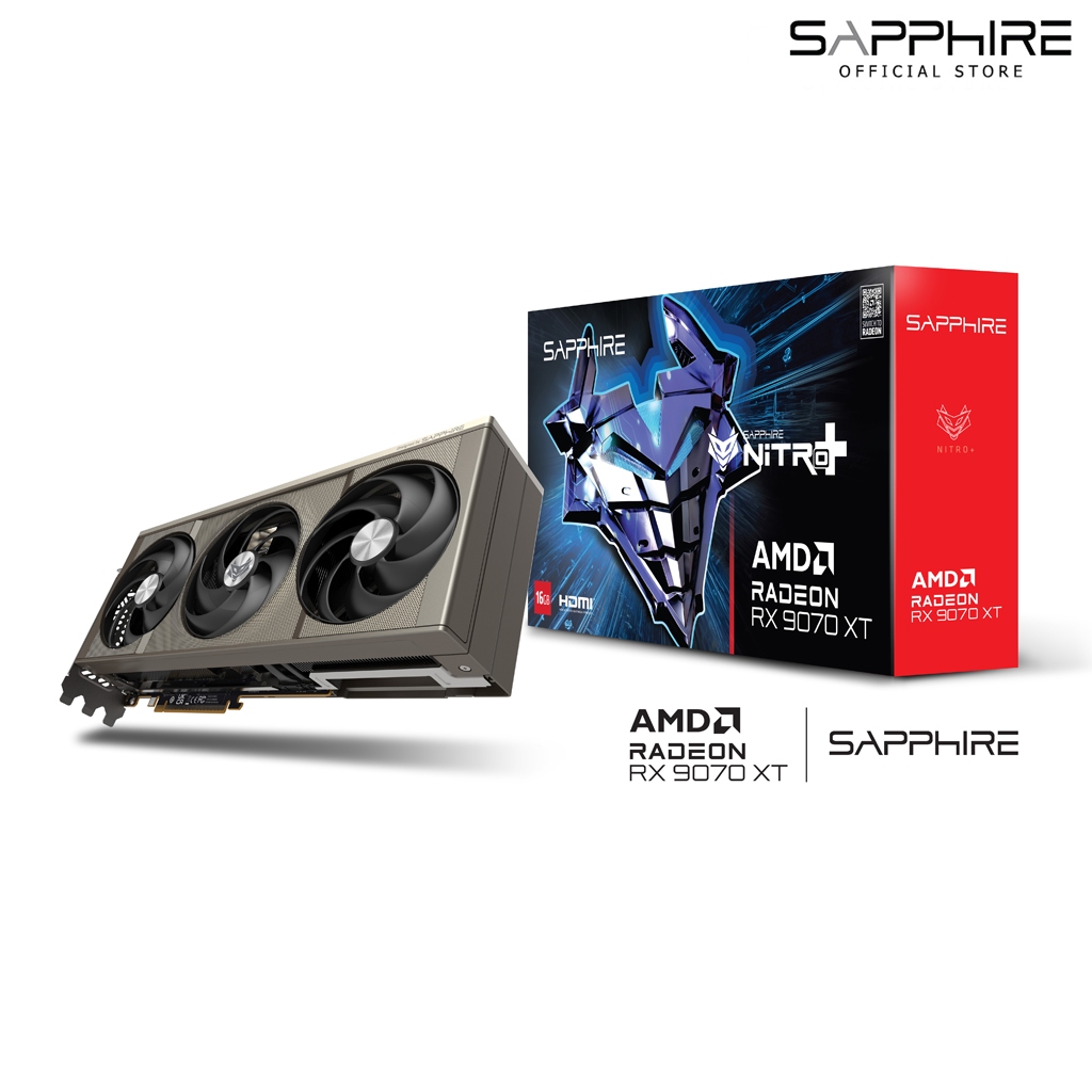 VGA SAPPHIRE NITRO+AMD RADEON RX 9070 XT GAMING OC 16G DUAL HDMI/DUAL DP