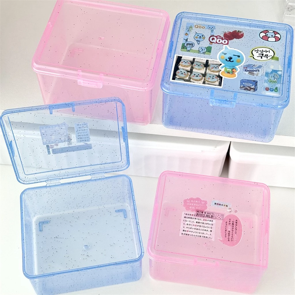 😍COD😍Ins กล่องเก็บของโปร่งใสอุปกรณ์เสริม Organizer Desktop เครื่องประดับคอนเทนเนอร์