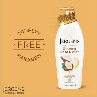 [แพ็ค2] เจอร์เกนส์ ออยล์-อินฟิวส์ เชีย บัตเตอร์ 496 มล. JERGENS OIL-INFUSED ENRICHING SHEA BUTTER 24-HOUR 496 ML