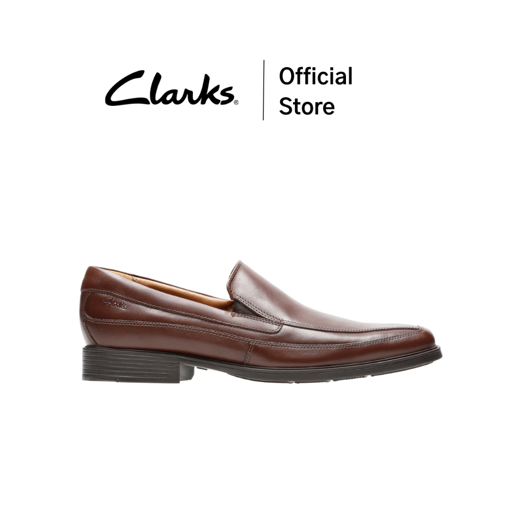 Clarks รุ่น TILDEN FREE สี DARK TAN LEATHER รองเท้าหนัง LOAFER (รองเท้าลอฟเฟอร์)หนังแท้ คุณภาพดี ใส่สบาย