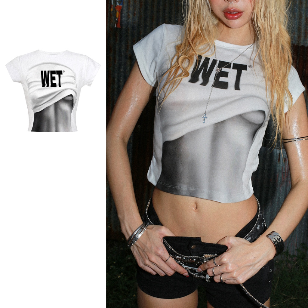 kome.offi เสื้อยืดลาย WET คอลเลคชั่น Splash of Summer