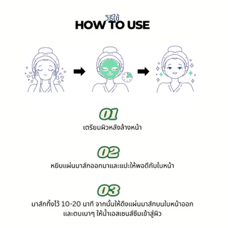 BONNYHILL Real Mask 23ml. x 10sheets. แผ่นมาส์กหน้าจากสารสกัดธรรมชาติ