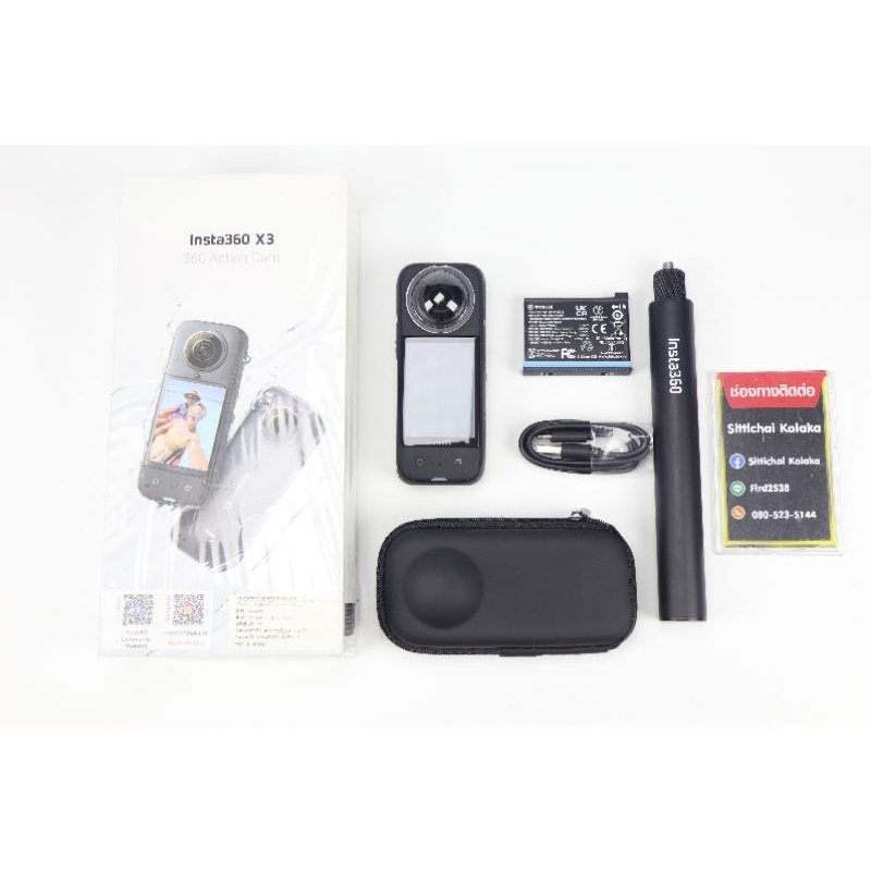 Insta360 One X3 Pocket 360 Action Camera (มือสอง) 📦มีของพร้อมส่ง📌(กรุงเทพฯ & ปริมณฑล พร้อมส่งด่วนภาย