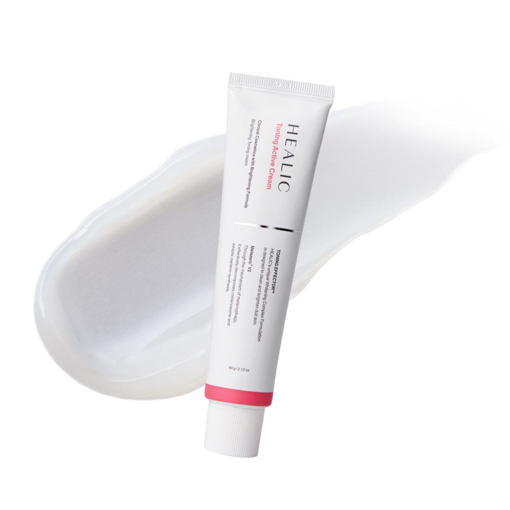 HEALIC Toning Active Cream ครีมบำรุงผิวหน้า กระจ่างใส ชุ่มชื้น ลดเลือนจุดด่างดำ อ่อนโยนต่อผิวแพ้ง่าย
