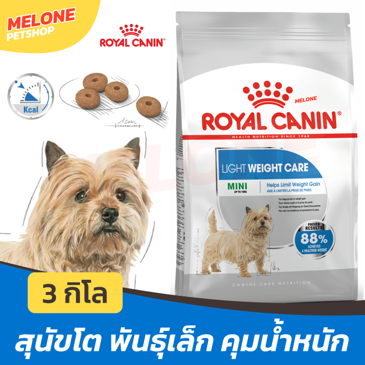 Royal Canin Mini Light Weight Care อาหารสุนัข รอยัลคานิน สุนัขโต ลดน้ำหนัก คุมน้ำหนัก อ้วนง่าย พันธุ์เล็ก 3kg