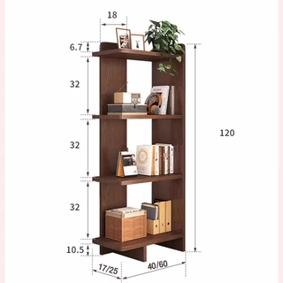 [👍ราคาถูก👍] CC ชั้นวางของไม้ ชั้นวางหนังสือ ชั้นวางของมัลติฟังก์ชัน แบบยุโรป ติดตั้งง่าย