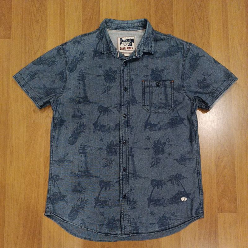 เสื้อเชิ้ตงานป้าย David Jones size Lอก 40 มือสอง