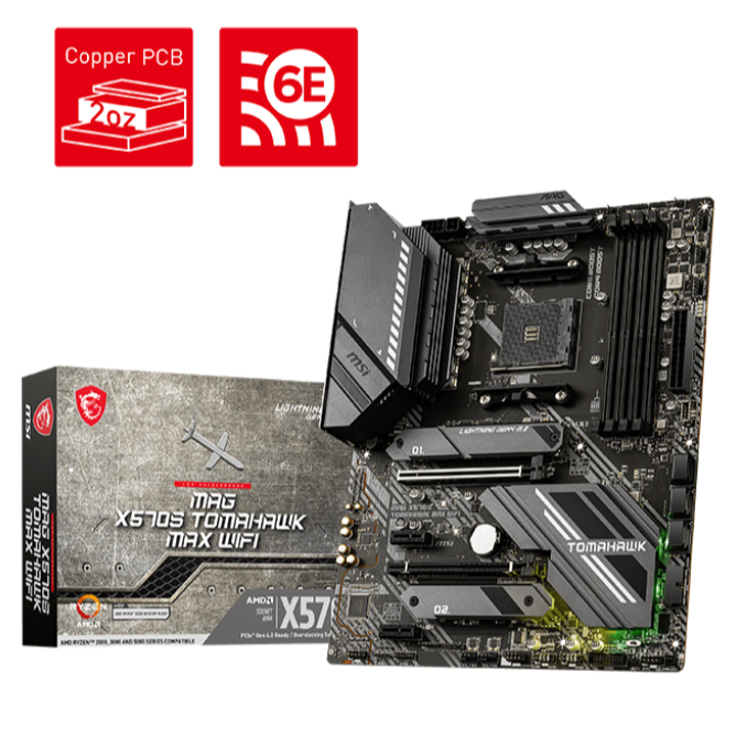MAINBOARD (เมนบอร์ด) AM4 MSI MAG X570S TOMAHAWK MAX WIFI ตัวท็อป พร้อมส่ง