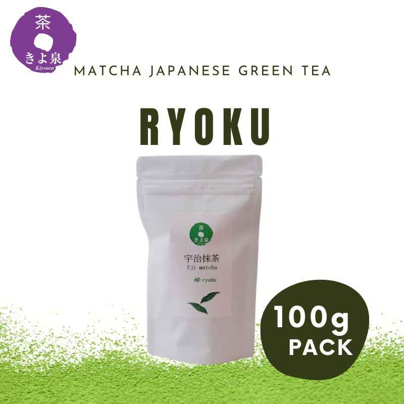 KIYOSEN  UJI Matcha Powder RYOKU 100g Pack Japanese Green tea Matcha Powdered