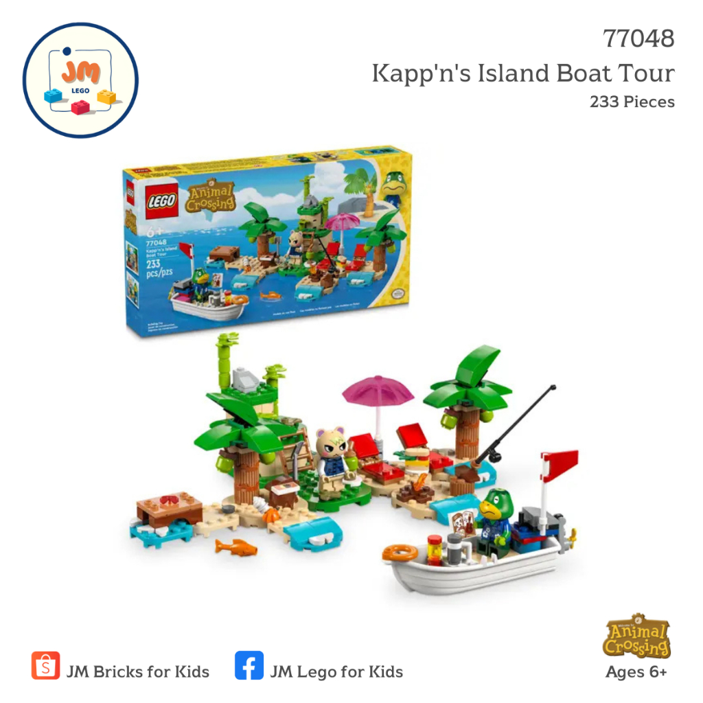 LEGO Animal Crossing 77048 Kapp'n's Island Boat Tour (233 Pieces) สำหรับเด็กอายุ 6 ปีขึ้นไป Brick