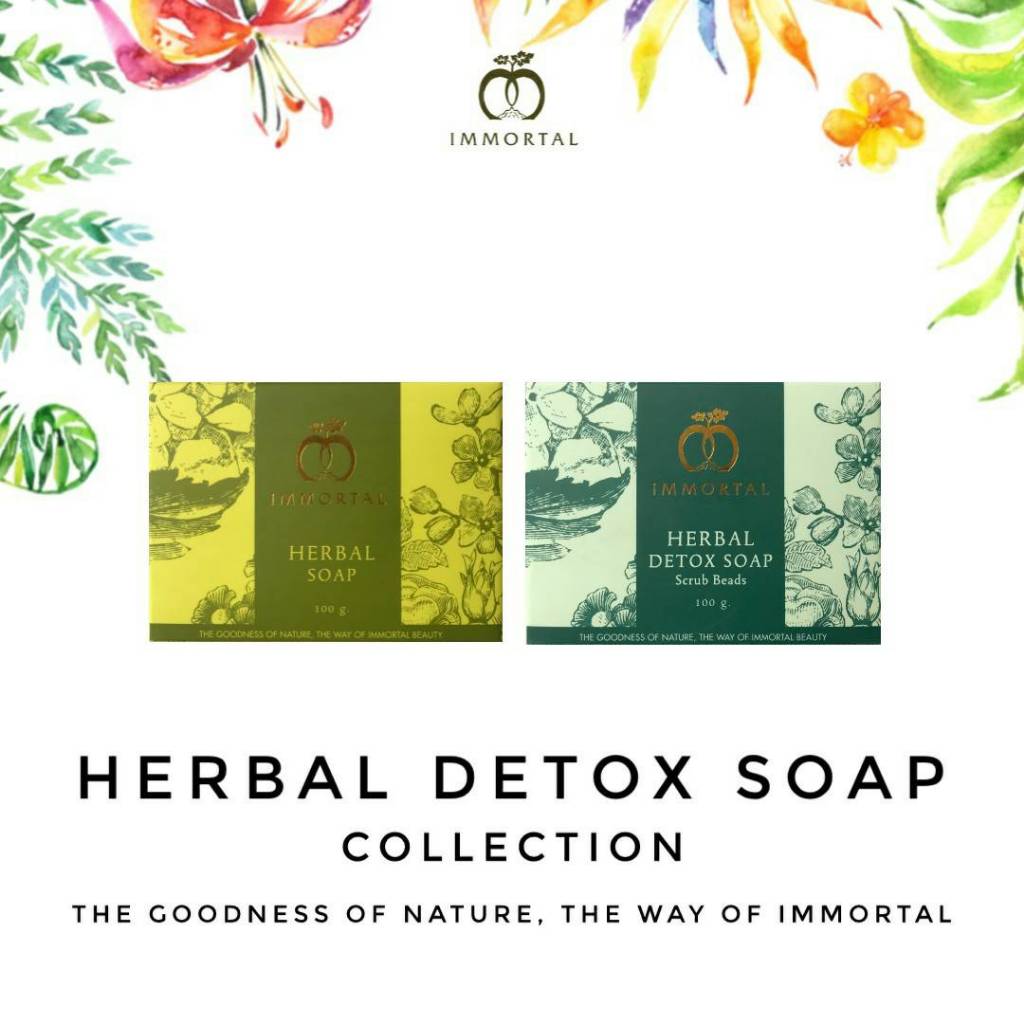 สบู่สมุนไพร สบู่ลดสิว สบู่ลดฝ้า  ยี่ห้อ Immortal beauty - รูปที่ 2