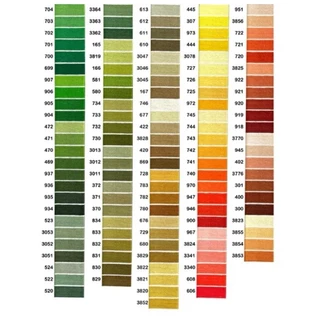 *พร้อมส่ง* ไหมคอตตอน CXC ใช้สีไหมเบอร์เดียวกันกับ DMC สีสดใส ปักง่าย ราคาไม่แพง