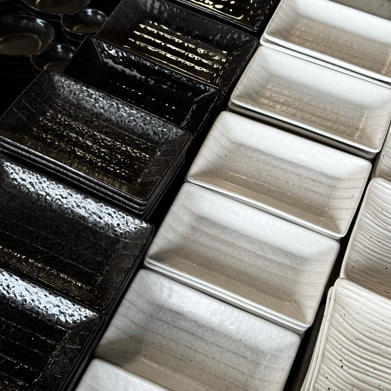 จานเปลซูชิ 4 × 7 นิ้วเซรามิกงานไทย