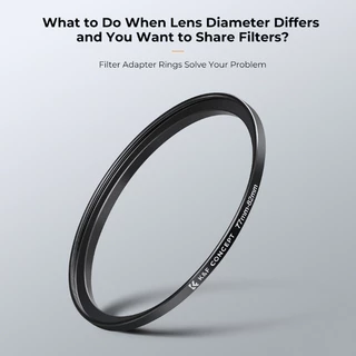 K&F แหวนแปลงหน้าเลนส์เพื่อใส่ฟิลเตอร์ขนาดใหญ่ขึ้น 11in1 Step-up ring set filter สำหรับเลนส์ DSLR (SKU0800)