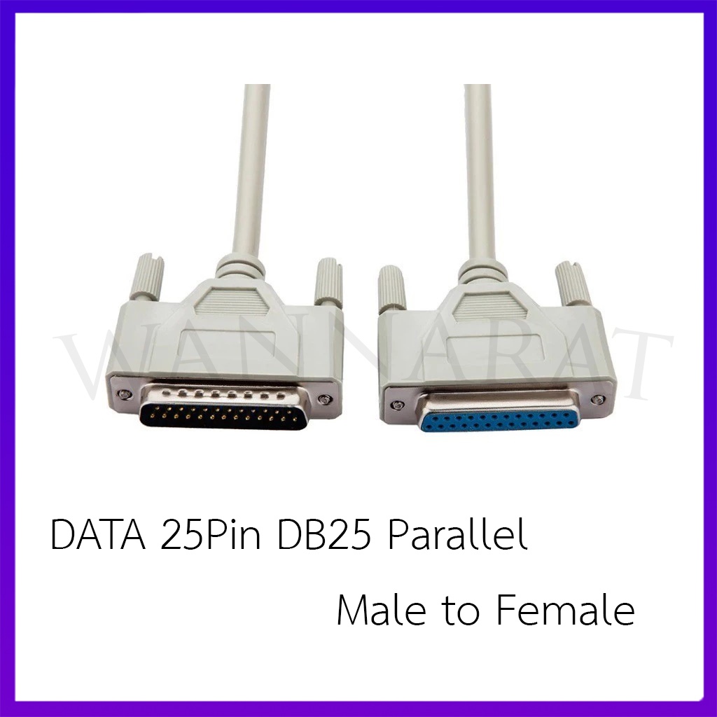 สาย DATA 25Pin DB25 Parallel Male to Female LPT Printer DB25 M-F Cable computer cable