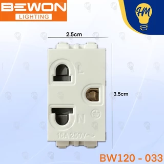 Bewon ปลั๊กกราวด์เดี่ยว 3 ขา มีม่านนิรภัย