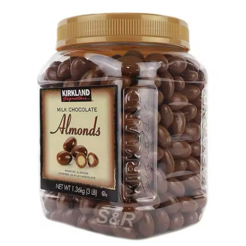Kirkland Signature Raisins/Almonds Milk Chocolate เคิร์กแลนด์ ซิกเนเจอร์ ช็อกโกแลตนม สอดไส้ลูกเกด 1.