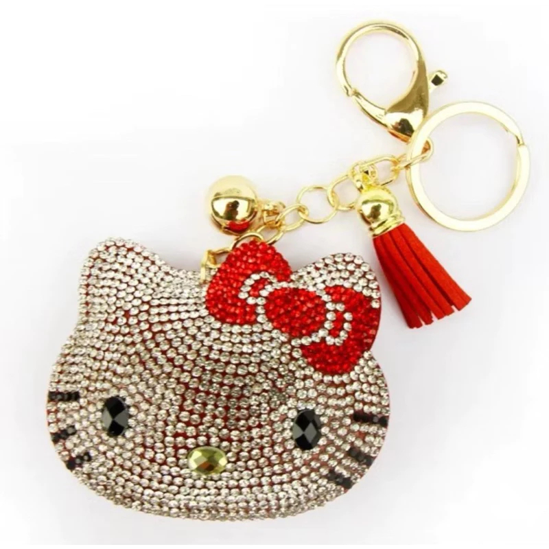 🇯🇵 พวงกุญแจ kitty Sanrio แท้ แบบแม่ชม จากญี่ปุ่น น่ารักมากก คิตตี้เพรชล้วน พวงกุญแจ คิตตี้เพชร Kitty Sanrio Japan