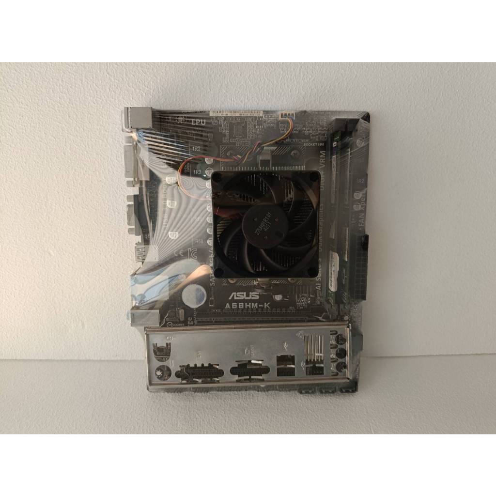 เมนบอร์ด ASUS A68HM-K Socket FM2 CPU AMD A8-5800K แรม 8GB DDR3 พร้อมฝาหลัง สวยๆพร้อมใช้งาน (ร้านค้าส