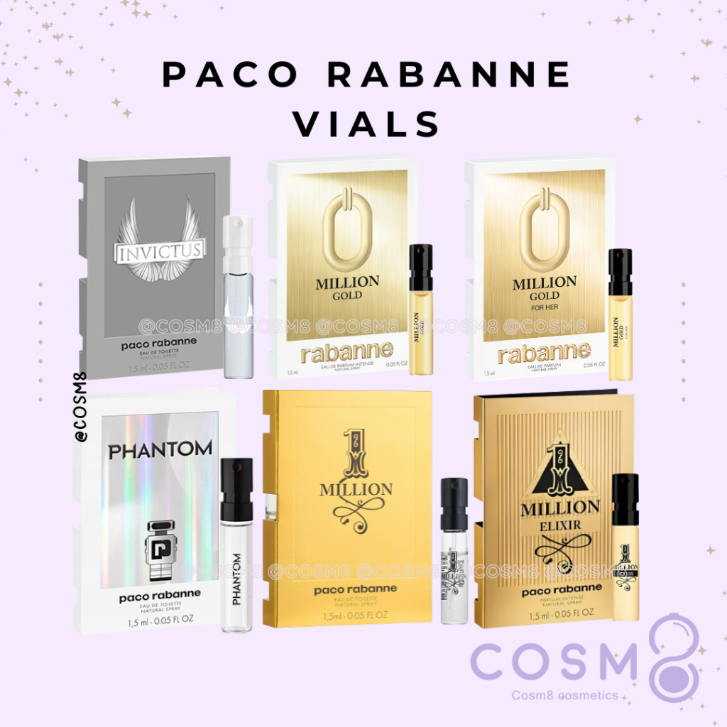 ✅พร้อมส่ง✅แท้ น้ำหอมไวออล Paco Rabanne Vials Most Wanted 1.5ml