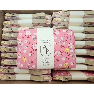 กระเป๋ามีสายคล้องผ้าไหมอิตาลีลายดอกจิ๋ว(NEW)