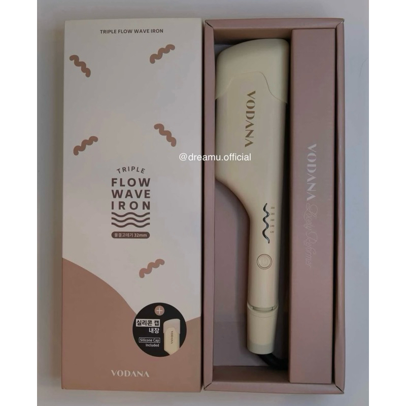Top Item ลอนมาม่า-ส่งต่อ✨Vodana Triple Flow Wave Iron 32 mm