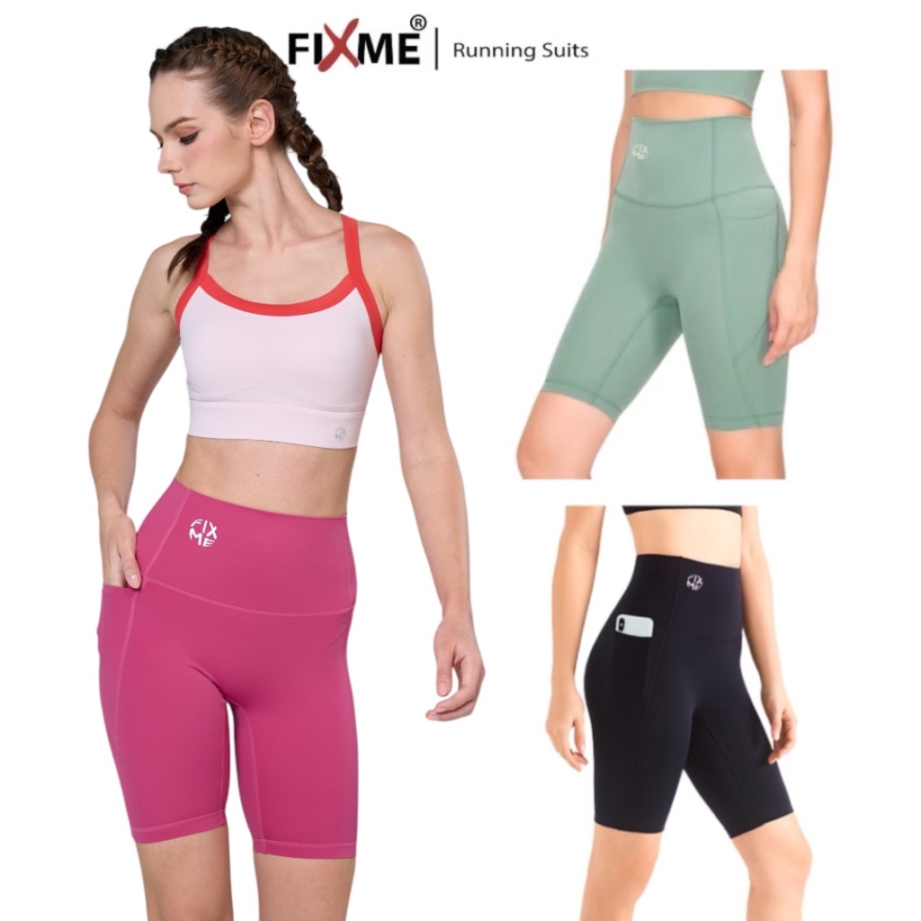กางเกงโยคะ ฟิตเนส เอวสูง รุ่น complete แห้งไว กระชับกล้ามเนื้อ Fixmesport