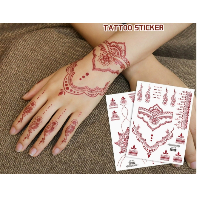แทททู สติ๊กเกอร์ สำหรับติดมือ เท้า (พร้อมส่งจากไทย)