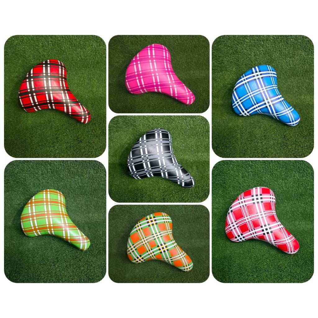 เบาะจักรยาน อานลายสก๊อต สำหรับ MTB และ แม่บ้าน