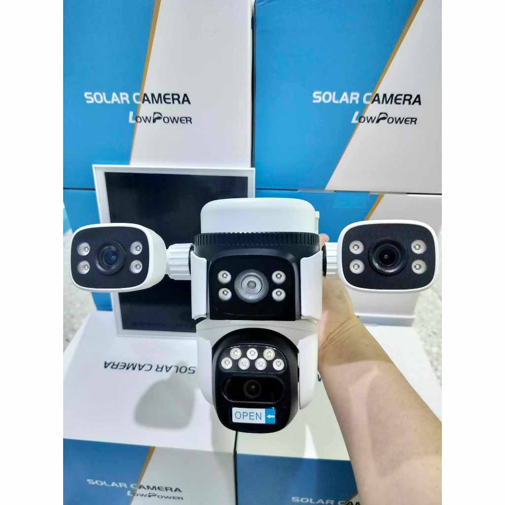 Vstarcam กล้องสามเลนส์โซล่าเซลล์แบบใส่ซิมใช้พลังงานแสงอาทิตย์ รุ่นBG621SR คมชัด2ล้านพิกเซล