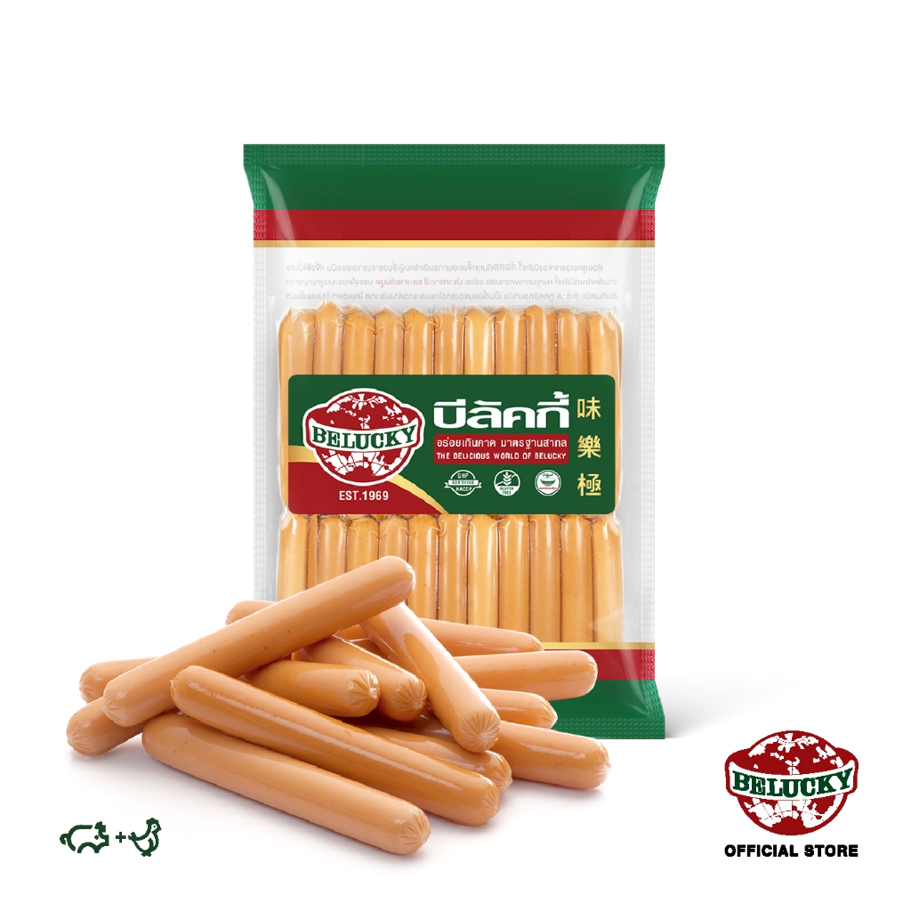 Belucky บีลัคกี้ Vienna Sausage 4" ไส้กรอกเวียนนา 4 นิ้ว (1,000 g)