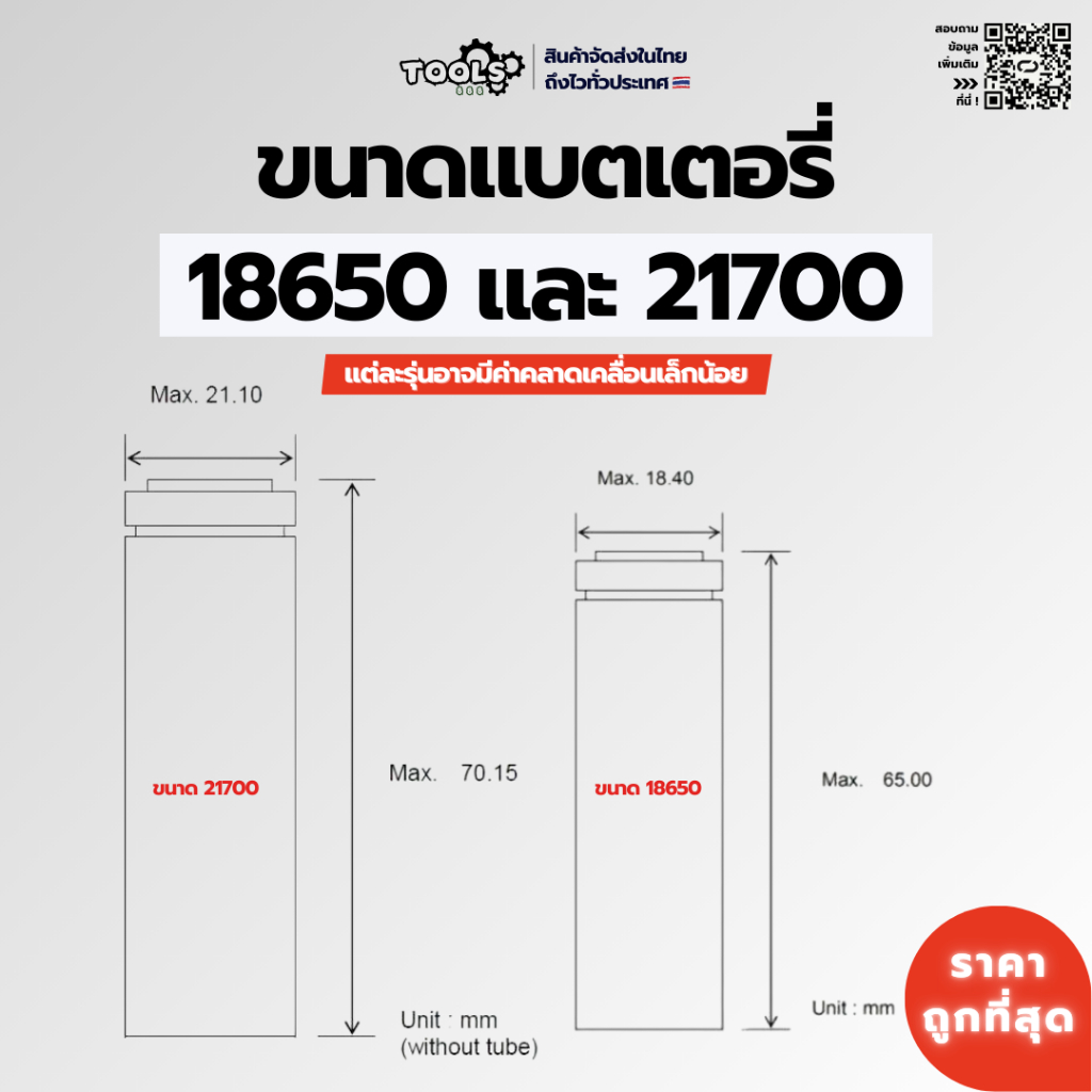 พร้อมส่ง! แบตเตอรี่ HOHM RUN XL แท้ LI-NMC 21700 หัวแบน 4007mAh กระแสสูง 38.6A อายุใข้งานนาน ทน แรง - รูปที่ 3