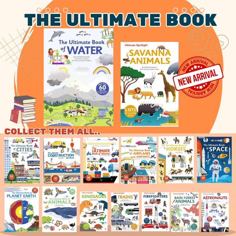 หนังสือบอร์ดบุ๊คสำหรับเด็ก Usborne the ultimate book & ultimate spotlight series มีให้เลือก 13 แบบ