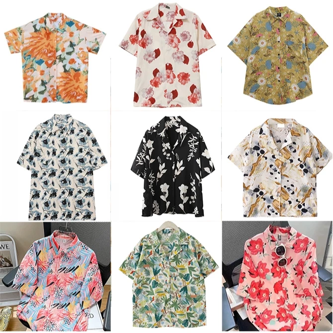 เสื้อเชิ้ตฮาวายผู้หญิง ลายดอกไม้ แขนสั้น thumbnail 3
