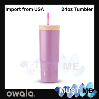 [พร้อมส่งOwala]แก้วOwala ของแท้ นำเข้าจากอเมริกา 24oz แก้วเก็บความเย็นมาพร้อมหลอดของแท้