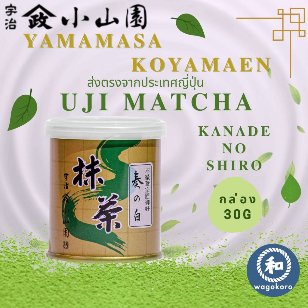 มัทฉะ Yamamasa Koyamaen Uji Matcha Futessai Sosho Mushakoji -KANADE NO SHIRO- 30g 【ส่งตรงจากญี่ปุ่น】