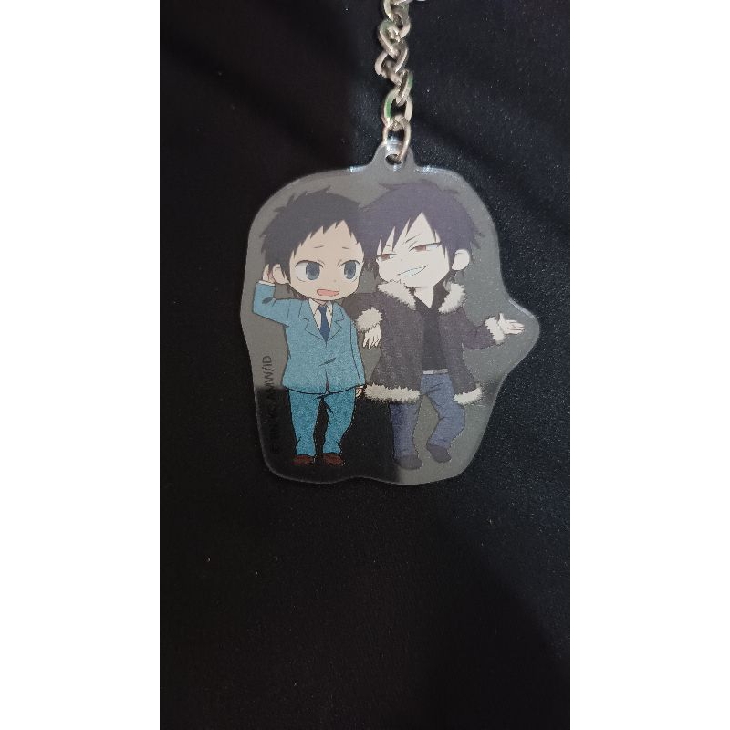 Izaya & Mikado Acrylic Keychain Durarara!! x2 Izaya Lottery C-1 Prize 2015 Durarara!!