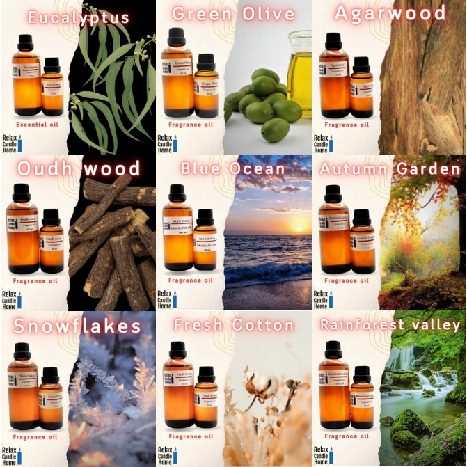 หัวน้ำหอมทำเทียน กลิ่นแนวสปา Spa Fragrance oil กลิ่นผ่อนคลาย ละมุน ช่วยบำบัดจิตใจ ขนาด 30 ml. (Season 2)