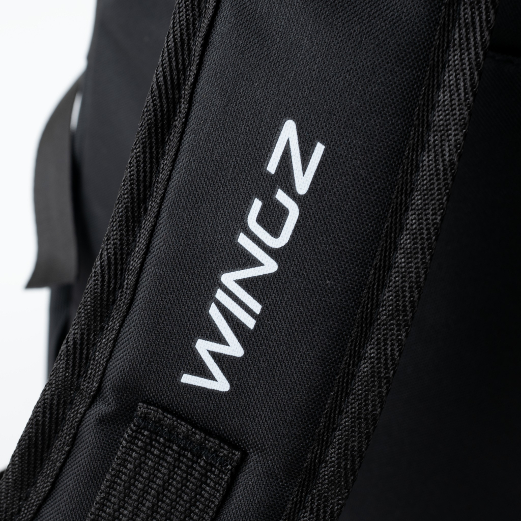 กระเป๋าสะพาย Wingz กระเป๋าเป้ สีดำ ใบใหญ่จุของได้เยอะ น้ำหนักเบา ทนทาน สายปรับสั้น-ยาวได้ พร้อมส่ง