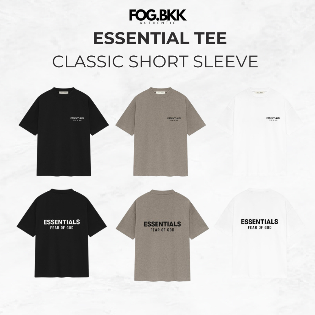 [ของเเท้]Fear of God Essential Tee Classic Short Sleeve SS25