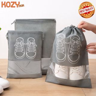 kozimor ถุงใส่รองเท้าแบบหูรูด กันน้ำกันฝุ่น 27x36cm/32x44cm …