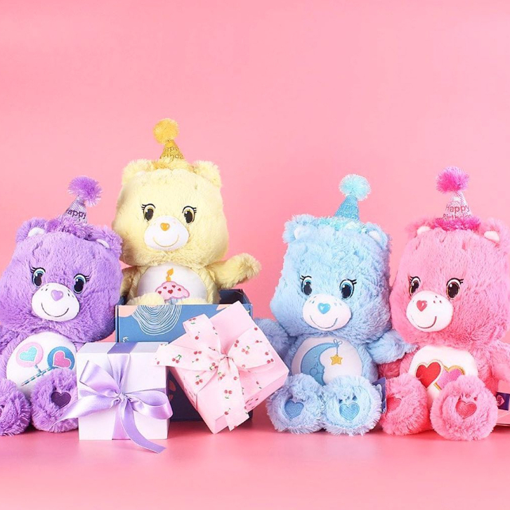 ตุ๊กตาแคร์แบร์รุ่น Happy Birthday Collection แคร์แบร์ของขวัญวันเกิด แคร์แบร์มีหมวก ลิขสิทธิ์ไทยแท้ 100%