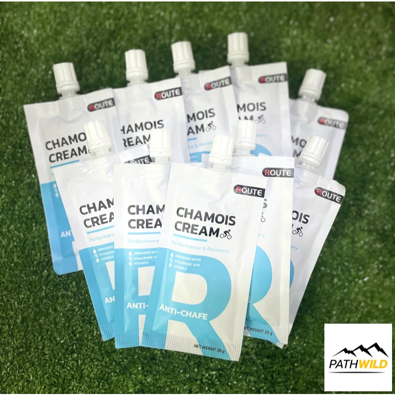 ROUTE CHAMOIS CREAM ANTI-CHAFE 20g ครีมชามัวร์สำหรับนักปั่นและวิ่ง ครีมลดการเสียดสีและการระคายเคือง แบบซองพกพาง่าย - รูปที่ 2